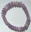 5x8mm Faceted Rondelle Amethyst Power Bead Bracelet